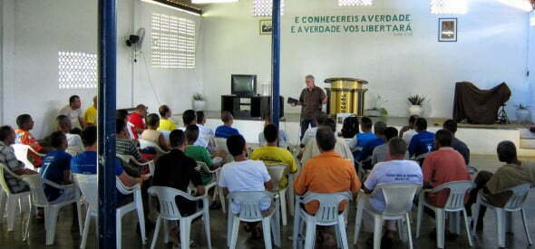 Teaching interns at Christland in Paudalho.