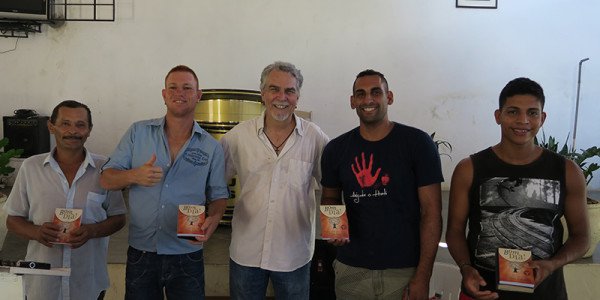 This week's devotional winners: (L to R) João Angelo, Diego, Marlon, and Rodolfo