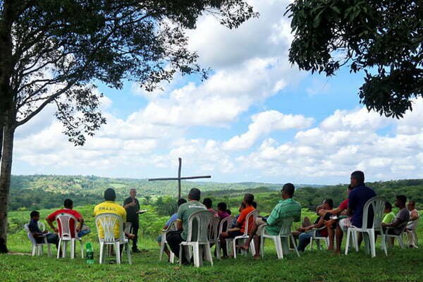 Dennis teaching at Christland